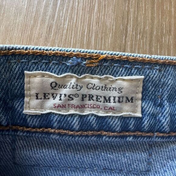 Levi’s Premium Denim 501 Size 27 High Rise Women’s Skinny Blue Jeans Button Fly - Picture 5 of 12